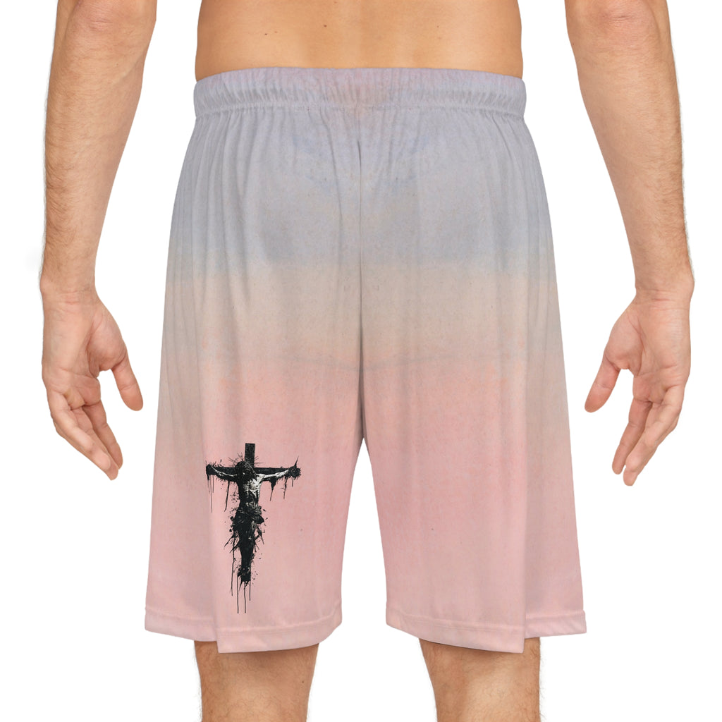 Gradient Cross Basketball Shorts – YHWH Script Athletic Swim/AOP
