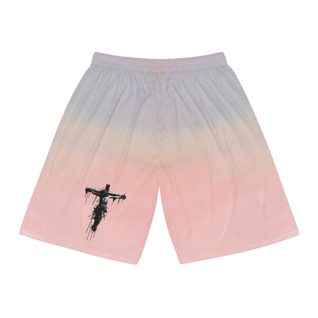 Gradient Cross Basketball Shorts – YHWH Script Athletic Swim/AOP